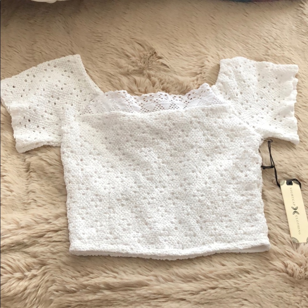 Nightcap White Cabo Crop Top